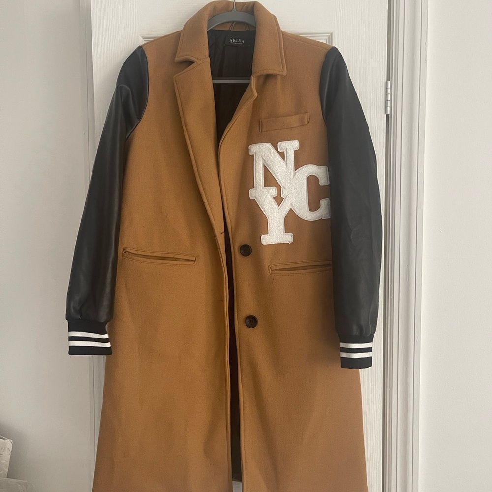 Brown and Black Women Coat